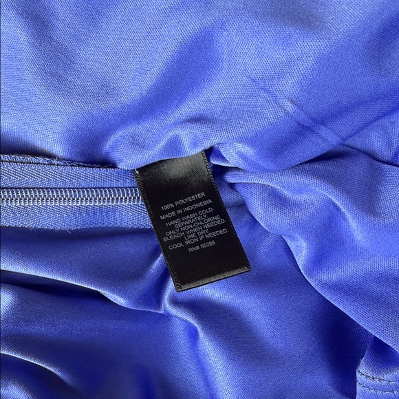 Express Blue Ruffled Jumpsuit - Picture 8 of 10